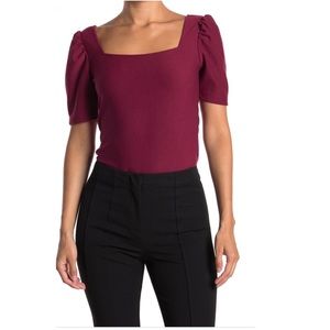 Club Monaco Puff Sleeve Top